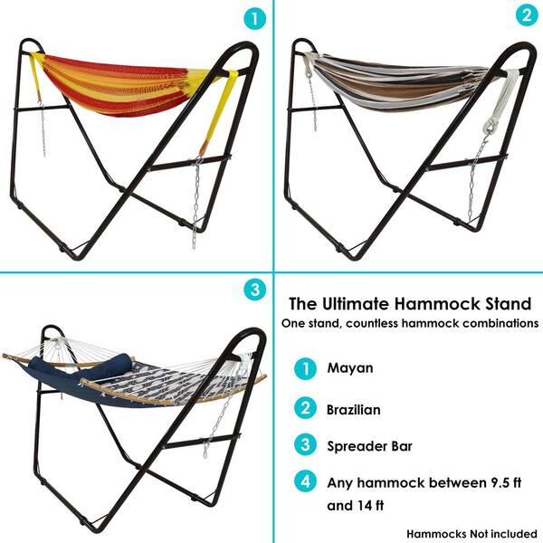 Sunnydaze Decor Heavy-Duty Steel Universal Multi-Use Hammock Stand Bronze