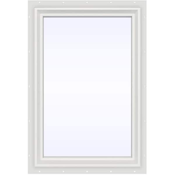 JELD-WEN 23.5 in. x 35.5 in. V-2500 Series White Vinyl Picture Window w/ Low-E 366 Glass