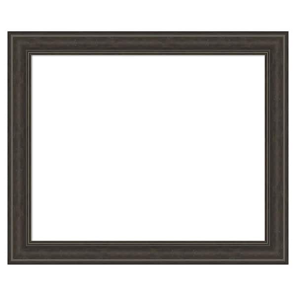 Amanti Art Shipwreck Greywash 35 in. x 29 in. Polystyrene Framed Dry Erase Magnetic Memo Board