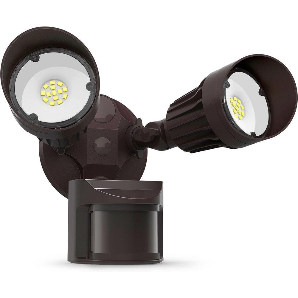 27.5 Watt Equivalent 3000 Lumen Brown Motion Sensing Dusk to Dawn LED Flood Light Outdoor IP65 Waterproof 1 Pack price history on PriceWatchPro