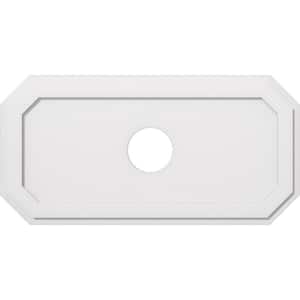 40 in. W x 20 in. H x 6 in. ID x 1 in. P Emerald Architectural Grade PVC Contemporary Ceiling Medallion