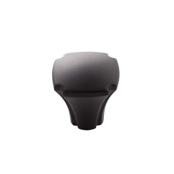 HICKORY HARDWARE Veranda 1-1/8 in. Diameter Matte Black Cabinet Knob (10-Pack)