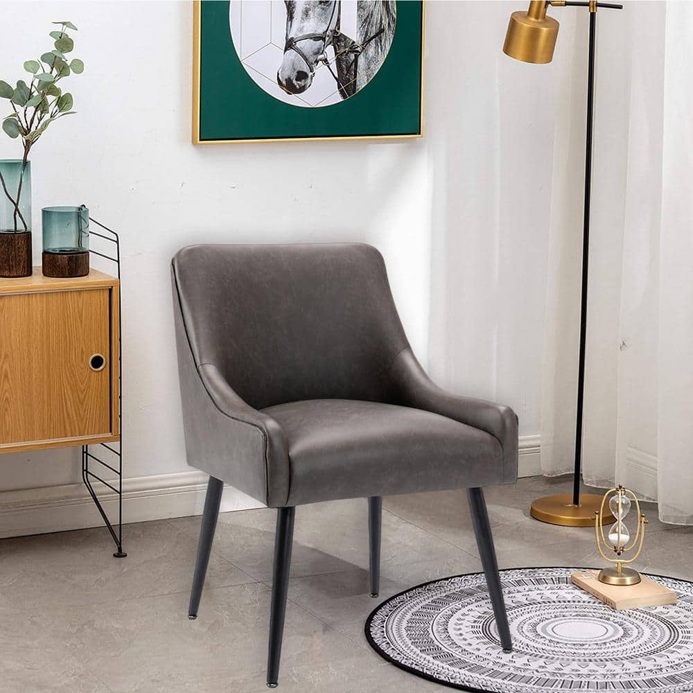 Modern velvet accent side chair