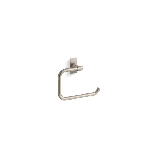 KOHLER Castia By Studio McGee Wall Mounted Towel Ring in Vibrant Brushed Nickel
