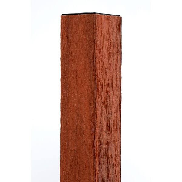 Veranda 4 in. x 4 in. x 96 in. Heartwood Composite Fence Post with Solid Wood Insert