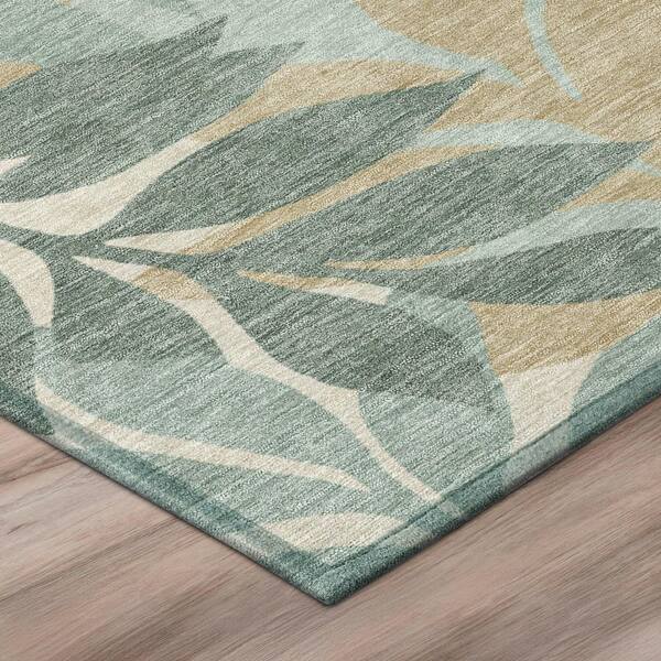 Chantille Machine Washable Indoor/Outdoor Abstract ACN2955 Sage 9 ft. x 12 ft. Area Rug