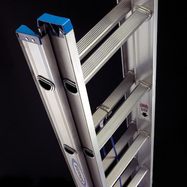 Werner D1200-2 24-ft Aluminum Type 2-225-lb Load Capacity Extension Ladder  in the Extension Ladders department at