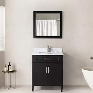 30 Freestanding Bathroom Vanity with with Double-sided Storage Shelf