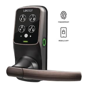 Secure Plus Venetian Bronze Smart Touchscreen Hack-proof Keypad Door Latch Lock with Biometric Fingerprint and Bluetooth