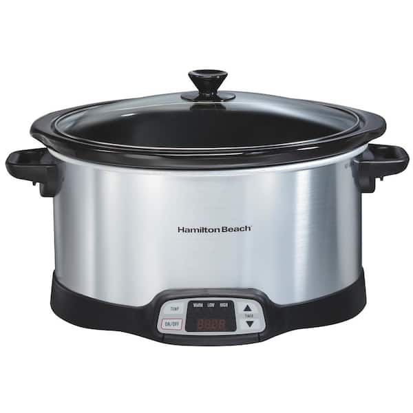 Hamilton Beach 8 Qt. Programmable Stainless Steel Slow Cooker with