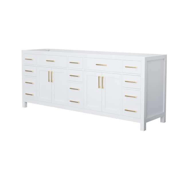 Beckett 83 in. Bath Vanity Cabinet without Top in White
