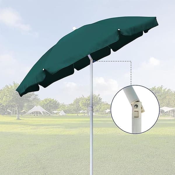 6 ft green patio umbrella AMMSUN 6ft Table Umbrella,Green providing roomy 6 feet of shaded area FiberBuilt 7.5 ft 6 Rib