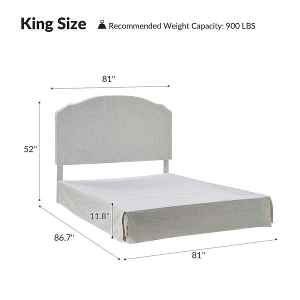 JAYDEN CREATION Christoph White Wood Frame King Platform Bed JAYDEN CREATION Christoph White Wood Frame King Platform Bed