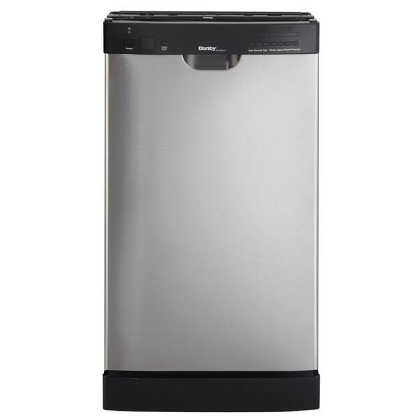 Danby 18 in. Front Control Dishwasher in Stainless Steel with Stainless Steel Tub