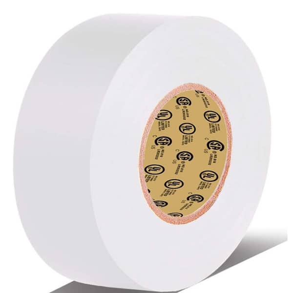 Yichuhaoxi 3/4 in. x 66 ft. Electrical Tape White Waterproof Flame Retardant Strong Adhesive 14℉ to 176℉