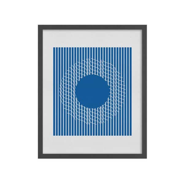 NATURE CREATIVE Crop Circles 13 Framed Giclee Abstract Art Print 42 in. x 34 in.