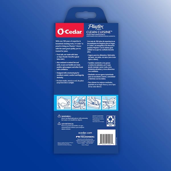 Playtex 1-Size Fits Most Blue Nitrile Clean Cuisine Gloves (30-Pairs)(2-Pack)