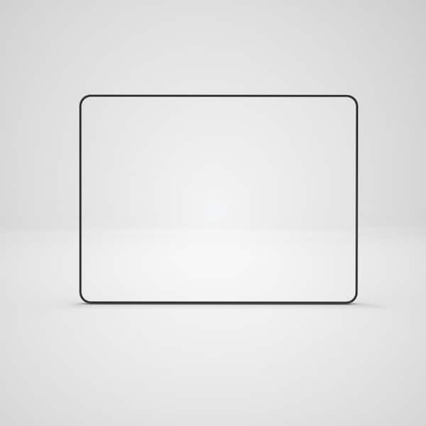 Boosicavelly 48 in. W x 36 in. H Rectangular Framed Wall Bathroom Vanity Mirror in Matte Black