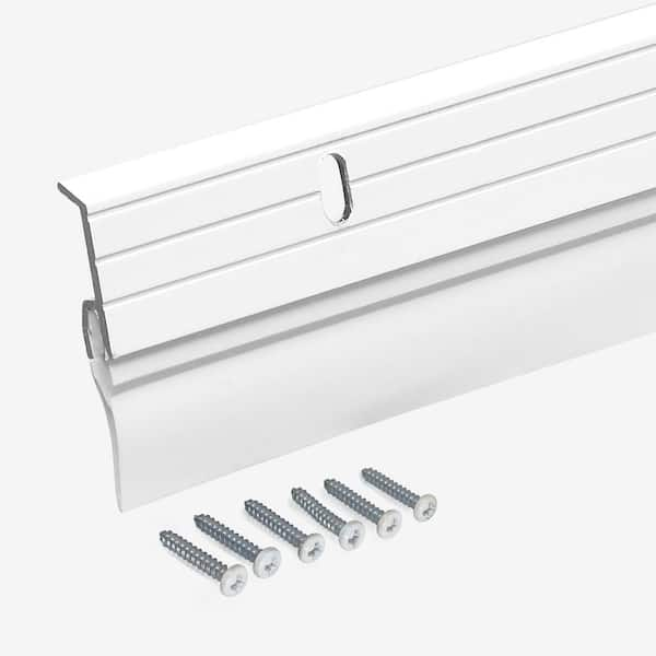 1-5/8-inx36-in White Premium Aluminum and Vinyl Door Sweep Weatherstrip