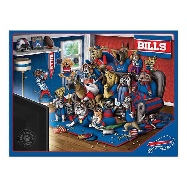 Buffalo Bills Team Color Fuzzy Dice Décor 3 Set