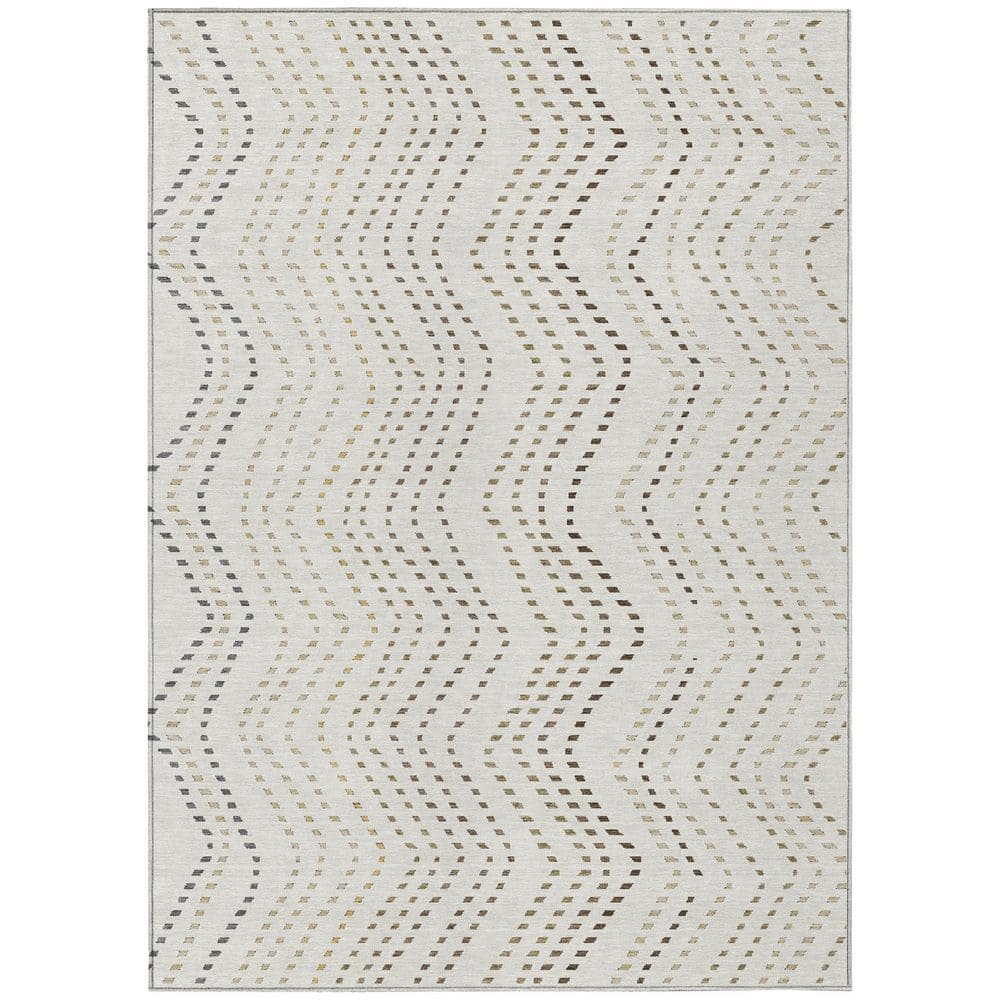 Chantille Machine Washable Indoor/Outdoor Abstract ACN2992 Ivory 9 ft. x 12 ft. Area Rug price history on PriceWatchPro