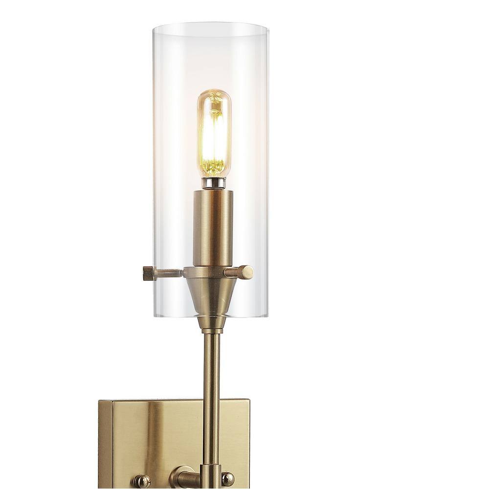 Cato Brass Gold 4.5" Modern Minimalist Vanity Light