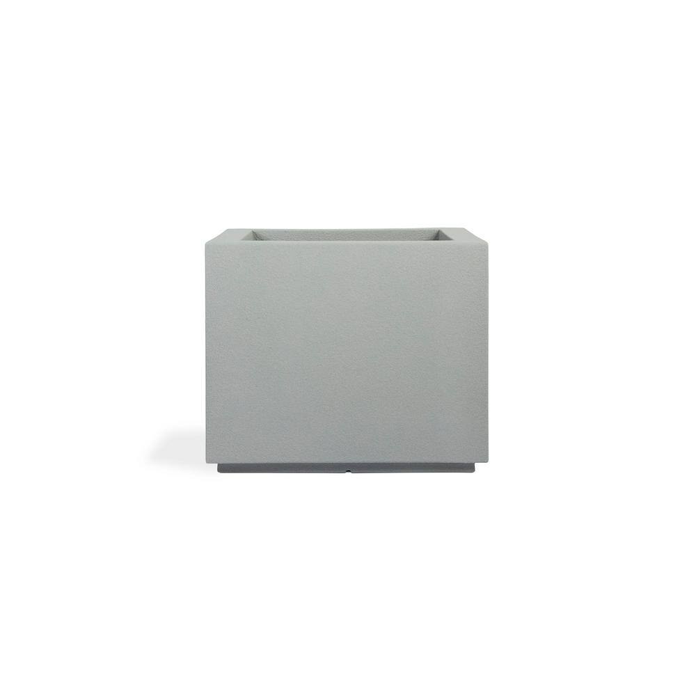 Gray Polystone Square 23" Indoor/Outdoor Planter