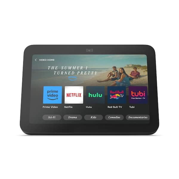 Echo Show 8 (3rd Gen, 2023 release) 8 in. HD Smart Display with  Spatial Audio, Smart Home Hub, and Alexa (Charcoal) B0BLS3Y632 - The Home  Depot