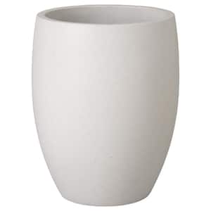 22 in. x 27 in. H Terrazzo White Ceramic Round Planter