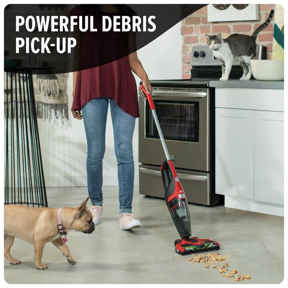 Dirt Devil Red Cordless 3-in-1 Stick Vacuum Cleaner