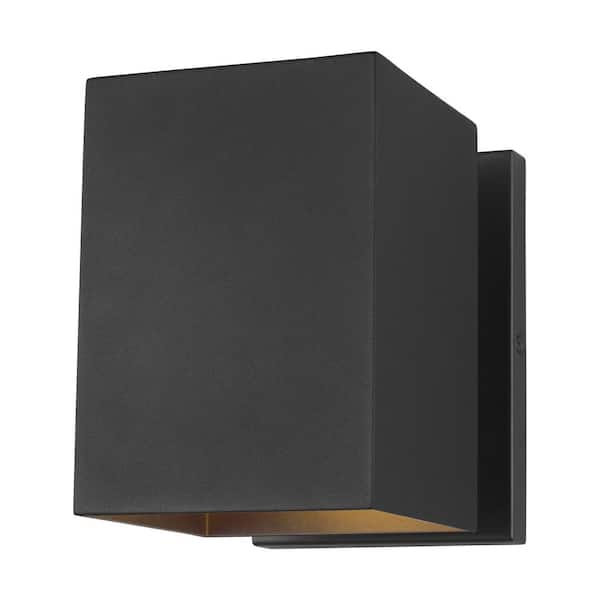 Generation Lighting Pohl Small 1-Light Black Outdoor Wall Lantern