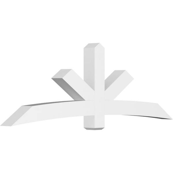 Ekena Millwork Alberta 96 in. W x 32 in. H x 6 in. D Signature Polyurethane Bracket