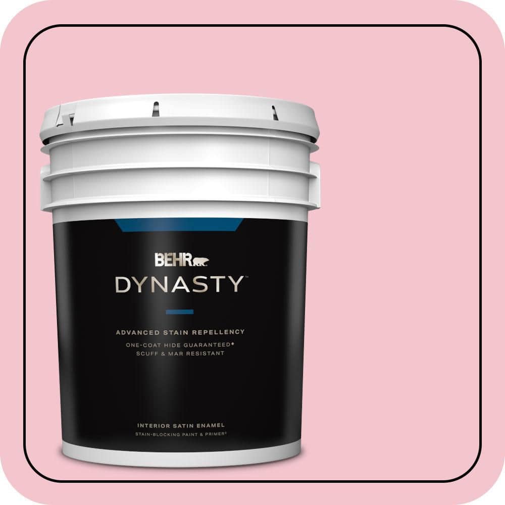 5 gal. #P150-2 Energetic Pink Satin Enamel Interior Stain-Blocking Paint & Primer price history on PriceWatchPro