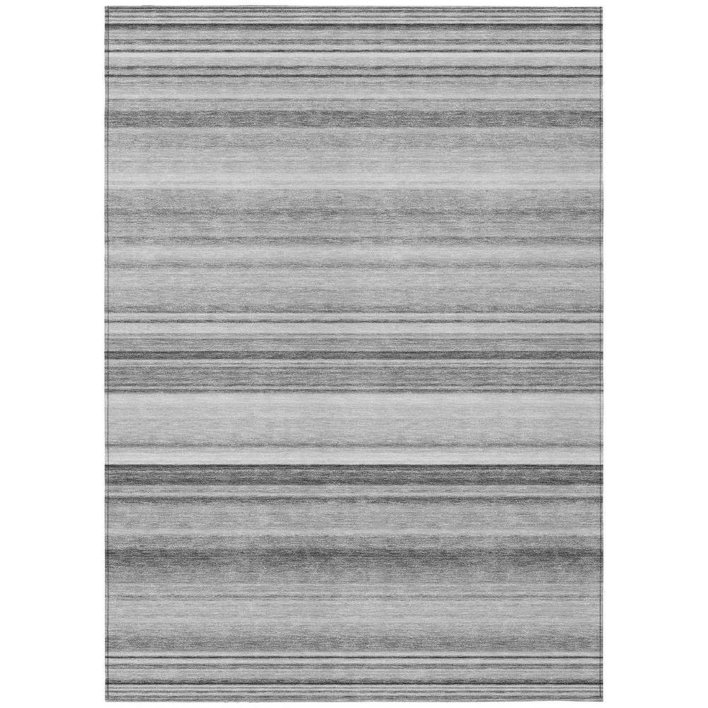 Gray 9 ft. x 12 ft. Woven Striped Polyester Rectangle Indoor/Outdoor Area Rug price history on PriceWatchPro