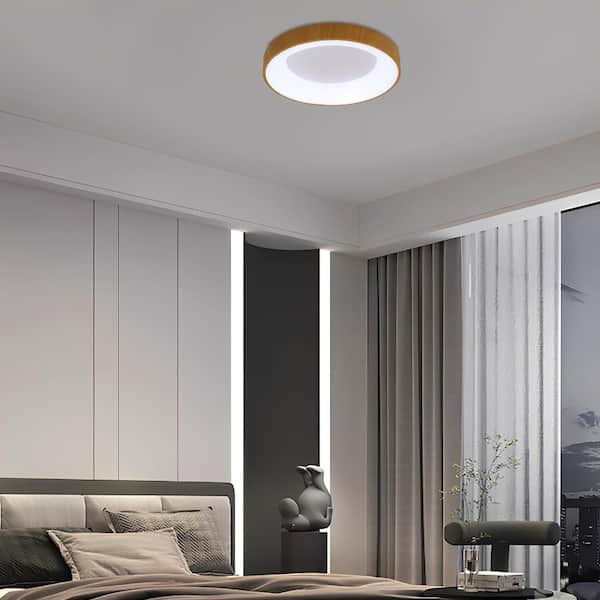 Have a question about OUKANING 18.5 in. 1-Light Modern Wood 3