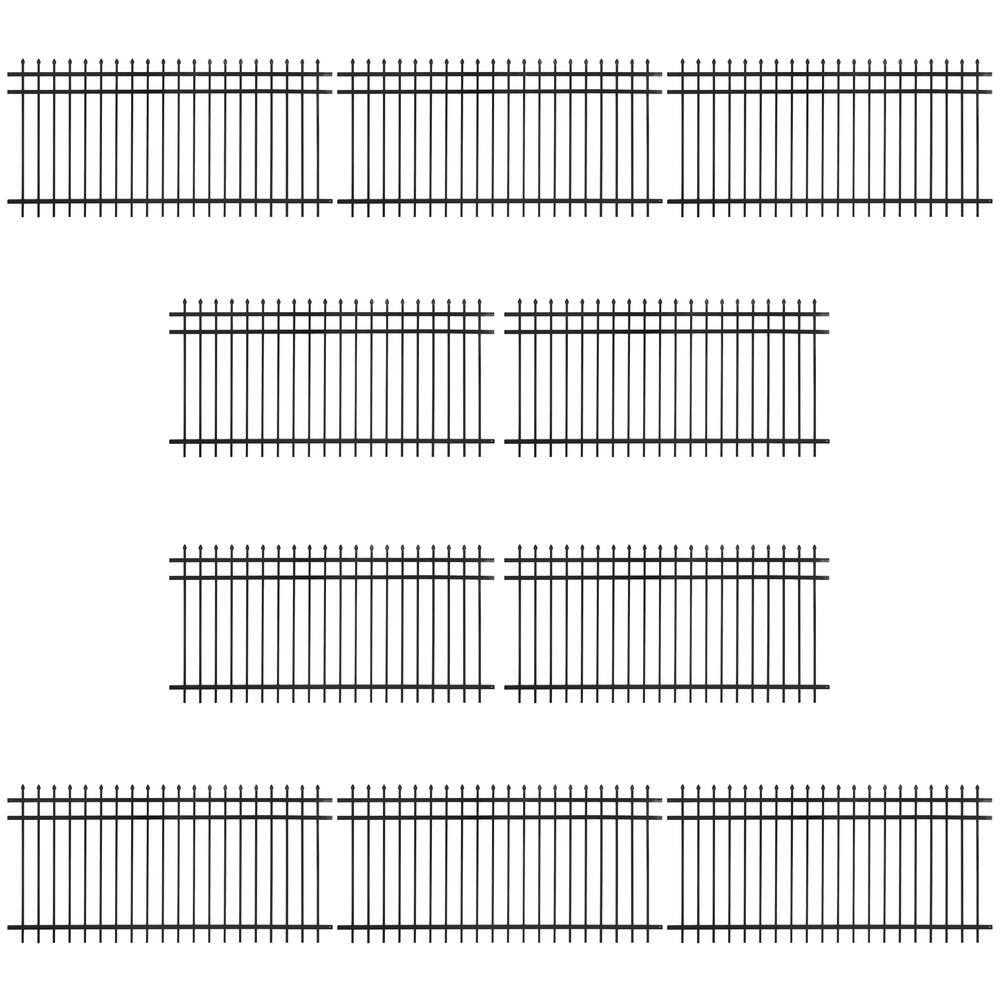 Fencer Wire 4 ft. x 8 ft. HeavyDuty Steel Spaced Bar Pointed Pinnacle