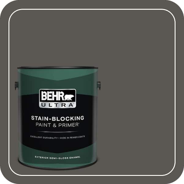 BEHR ULTRA 1 gal. Home Decorators Collection #HDC-CL-24G Equestrian Leather Semi-Gloss Enamel Exterior Paint & Primer