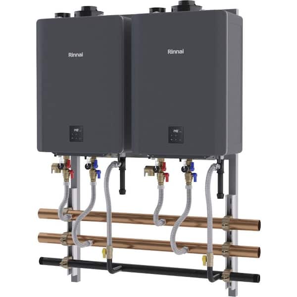 TRW Interior Wall Mount 2-Unit Tankless Water Heater System