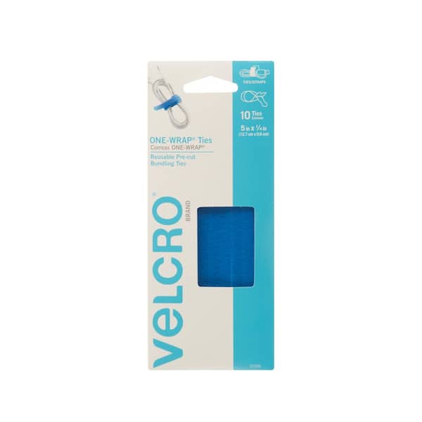 VELCRO 8 in. x 1/2 in. Reusable Ties (50-Pack) 90924HD - The Home Depot