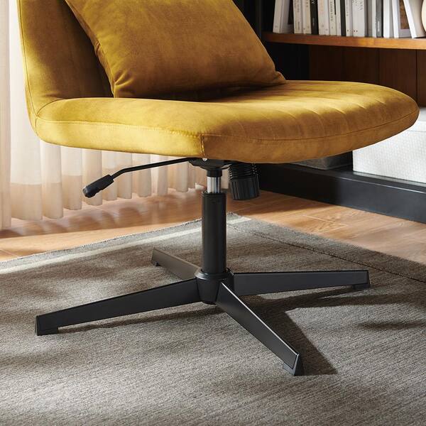 Caramel velvet online chair