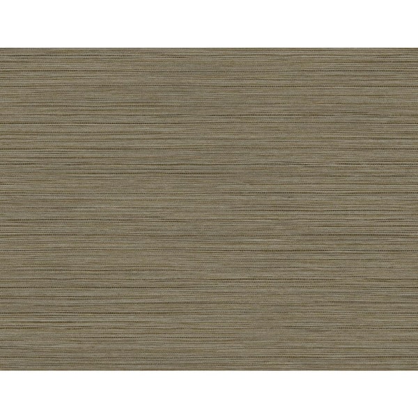 Seabrook Designs 60.75 sq. ft. Tan Newton Sisal Embossed Vinyl Unpasted Wallpaper Roll