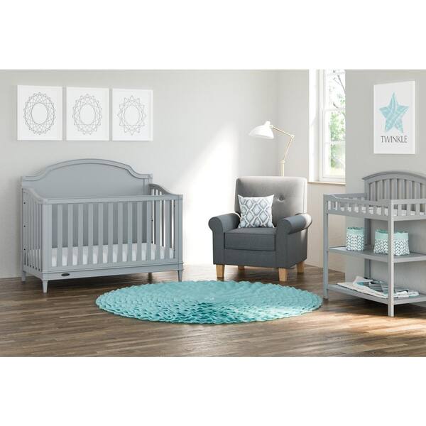 graco pebble gray changing table