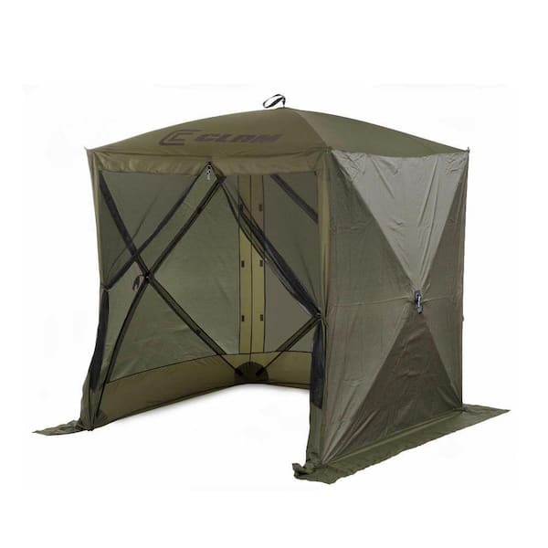 Clam Quick Set Traveler Portable Camping Outdoor Canopy Shelter Plus 3 Wind Panels