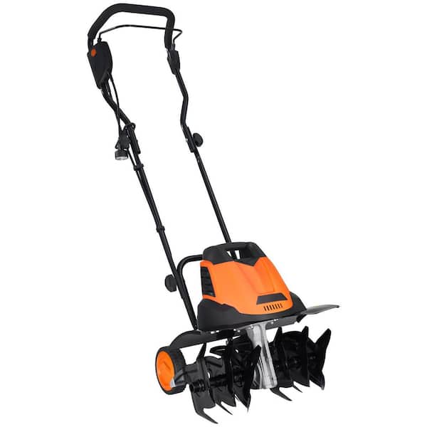 12 Amp Electric Tiller, 18 in. Tilling Width 3.94 in. Tilling Depth Corded Electric Tiller/Cultivator, Steel 2025 Update