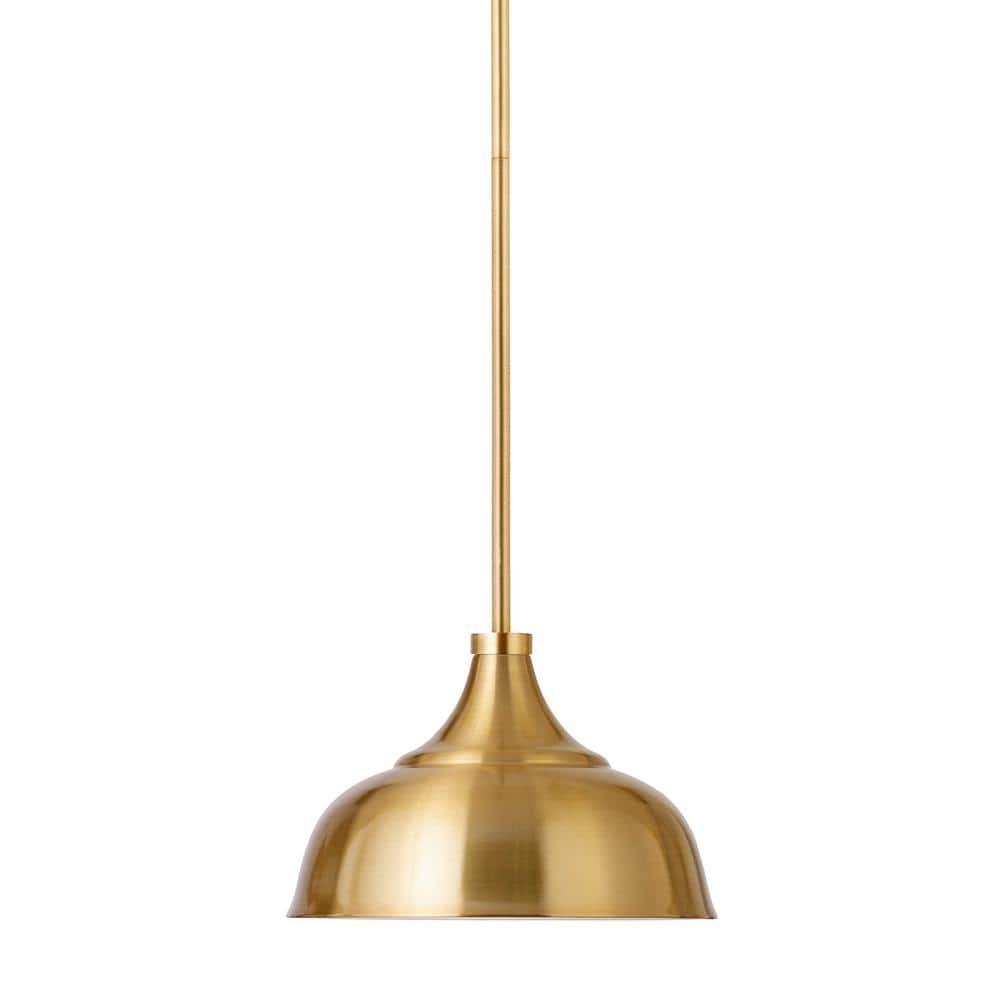 Mackenzie Brass Dome Shade LED Drop Light
