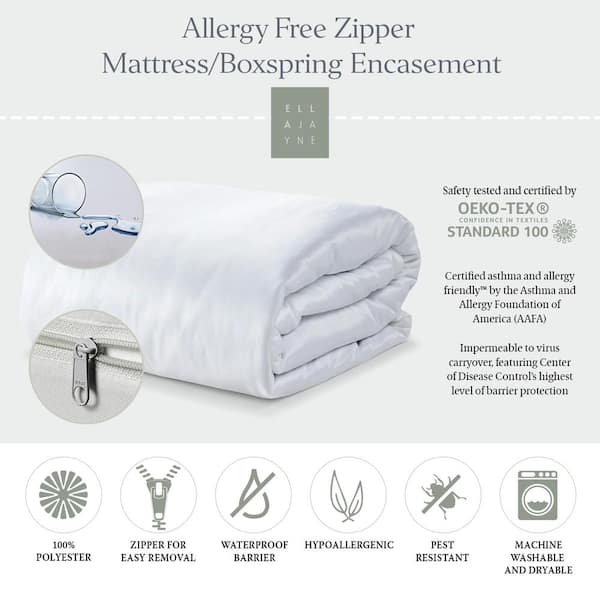 Zippered Vinyl Mattress Protector - Heavy Duty - 9, 12, & 16 Depths