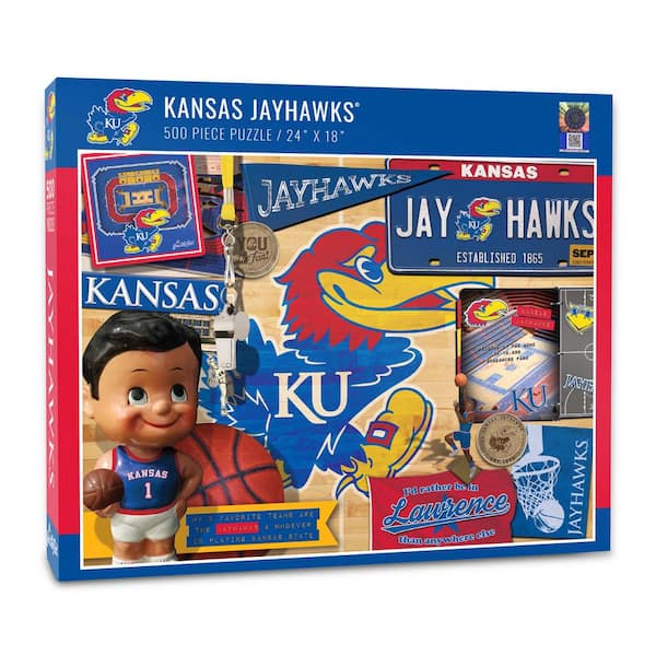 YouTheFan NCAA Kansas Jayhawks Retro Series Puzzle (500-Pieces)