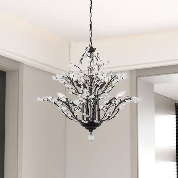 Chicago 8-Light Unique Traditional Chandelier with Crystal Accents