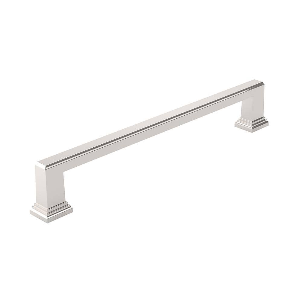 Mirabel Collection 7-9/16 in. (192 mm) Classic Polished Nickel Rectangular Cabinet Bar Pull price history on PriceWatchPro