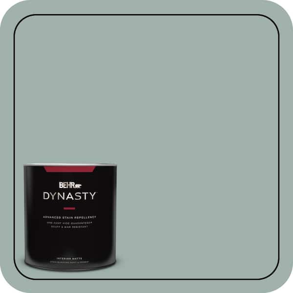 BEHR DYNASTY 1 Qt. #N430-3 Garden Vista One-Coat Hide Matte Interior Stain-Blocking Paint & Primer